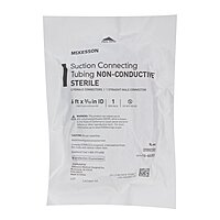 McKesson Sterile Suction Tubing – Clear PVC, 3/16" I.D., 6 ft Length