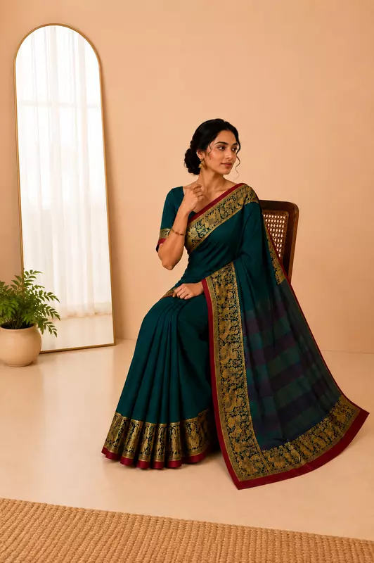 Narayanapet Green With Red