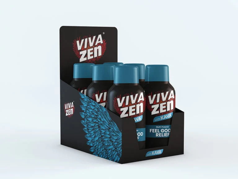 VIVA ZEN RELAX KAVA BLEND FAST ACTING SHOTS | 12CT