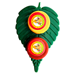 Gopuram (Turmeric and Kumkum) Leaf Set Pack of One Pc