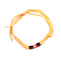 Red and Black beads with Orange colour thread for wrist wearing