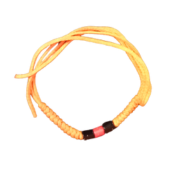 Red and Black beads with Orange colour thread for wrist wearing