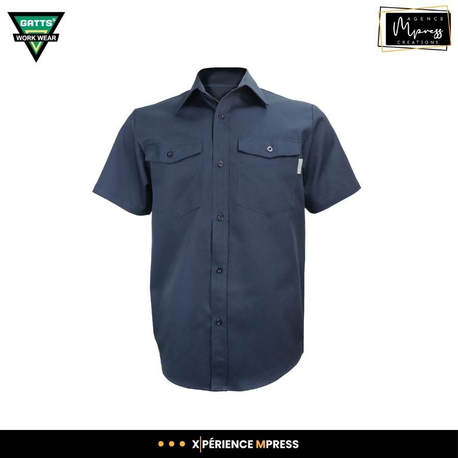 Chemise de travail à manches courtes