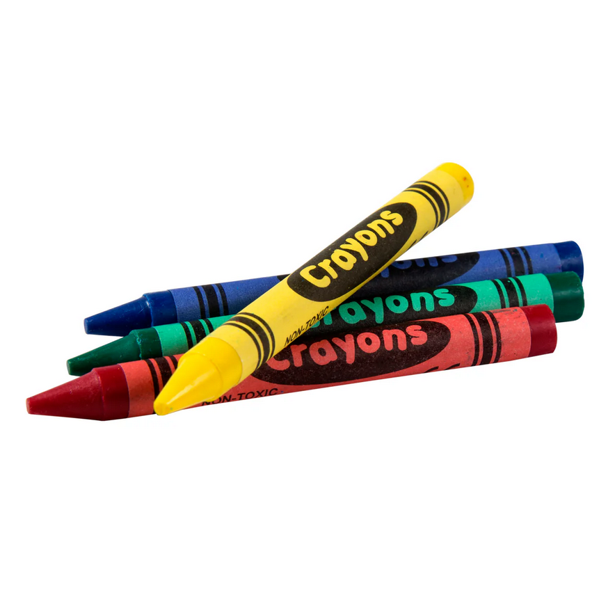 AmerCareRoyal Crayon, Cello Red, Blue, Green and Yellow 500 / 4 cs