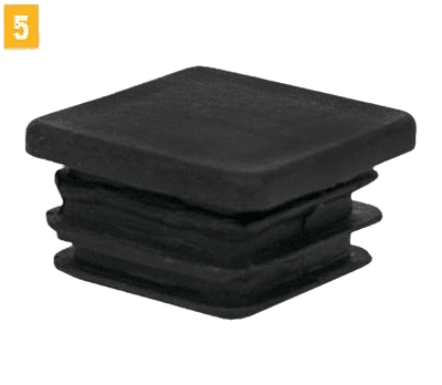 Fortress Square Handrail Nylon Post Cap Fortress Square Handrail Nylon Post Cap