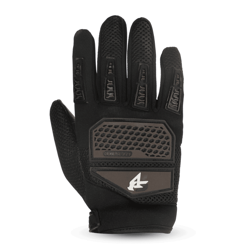 STEELBIRD GLOVES F/F RIDING PRO BROWN (L)