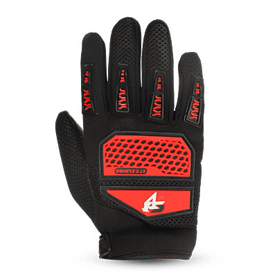 STEELBIRD GLOVES F/F RIDING PRO RED (L)