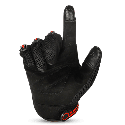 STEELBIRD GLOVES F/F RIDING PRO RED (L)
