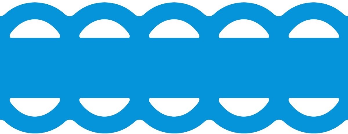 Mirrored Scallops Chain Border Maker Cartridge