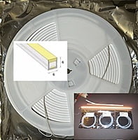 Neon-Flex 0606, 24VDC, 6 Watts/meter, 58LM/W, Dimmable, Cuts 25mm, Top Bend, Length available; 10/5/1 meter