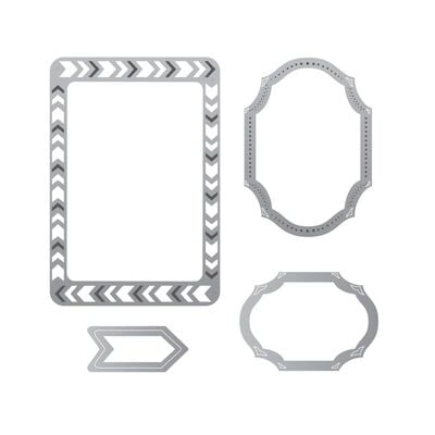 Fustella Thinlits Die Set X4 Frames,Decorative By Rachael, 9958 Fustella Thinlits Die Set X4 Frames,Decorative By Rachael, 9958