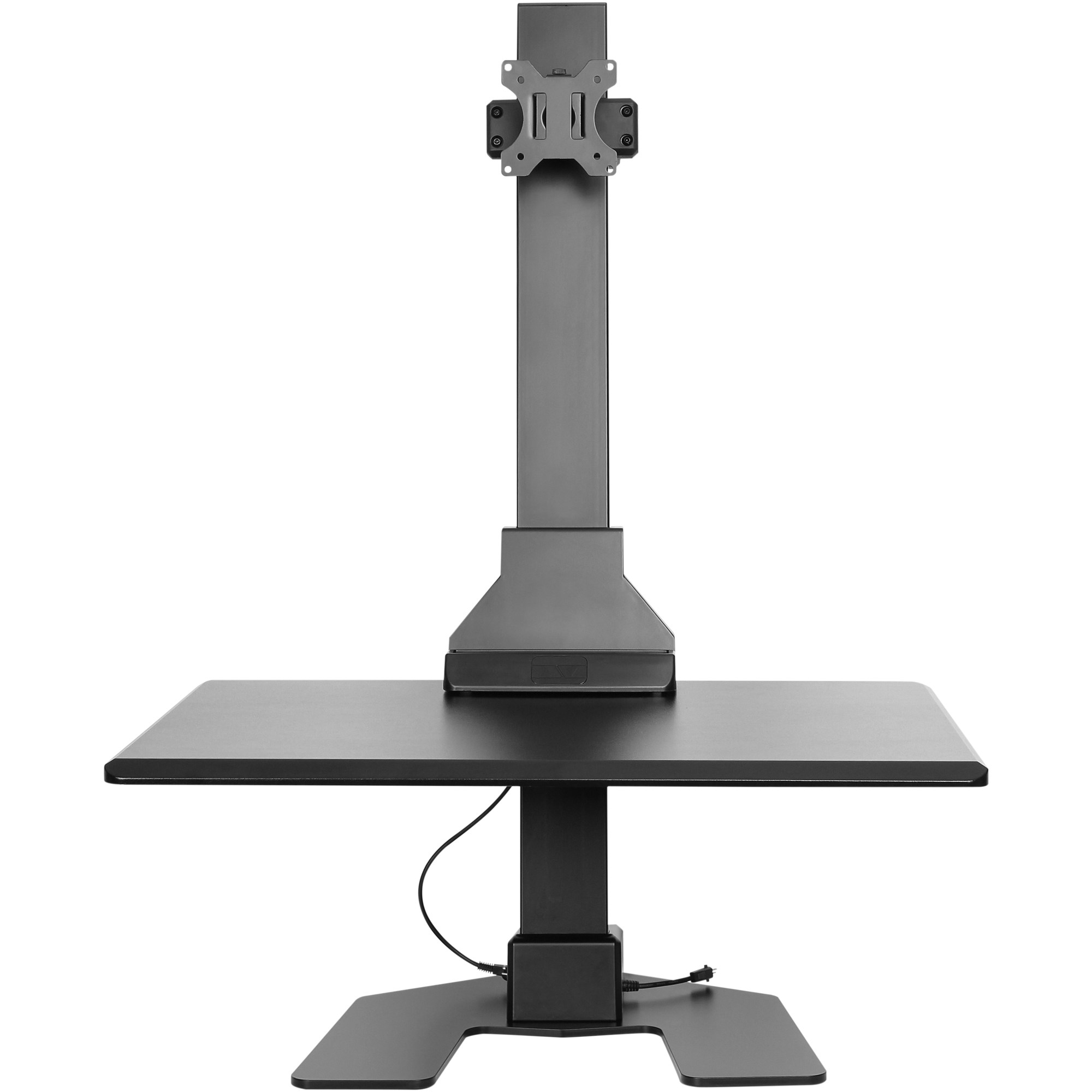 Ergovida Electric Desktop Sit-Stand Single Monitor Riser Black