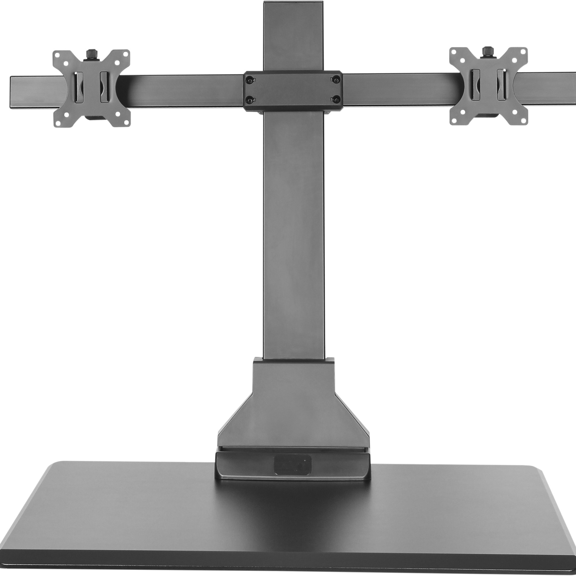 Ergovida Electric Desktop Sit-Stand Dual Monitor Riser Black