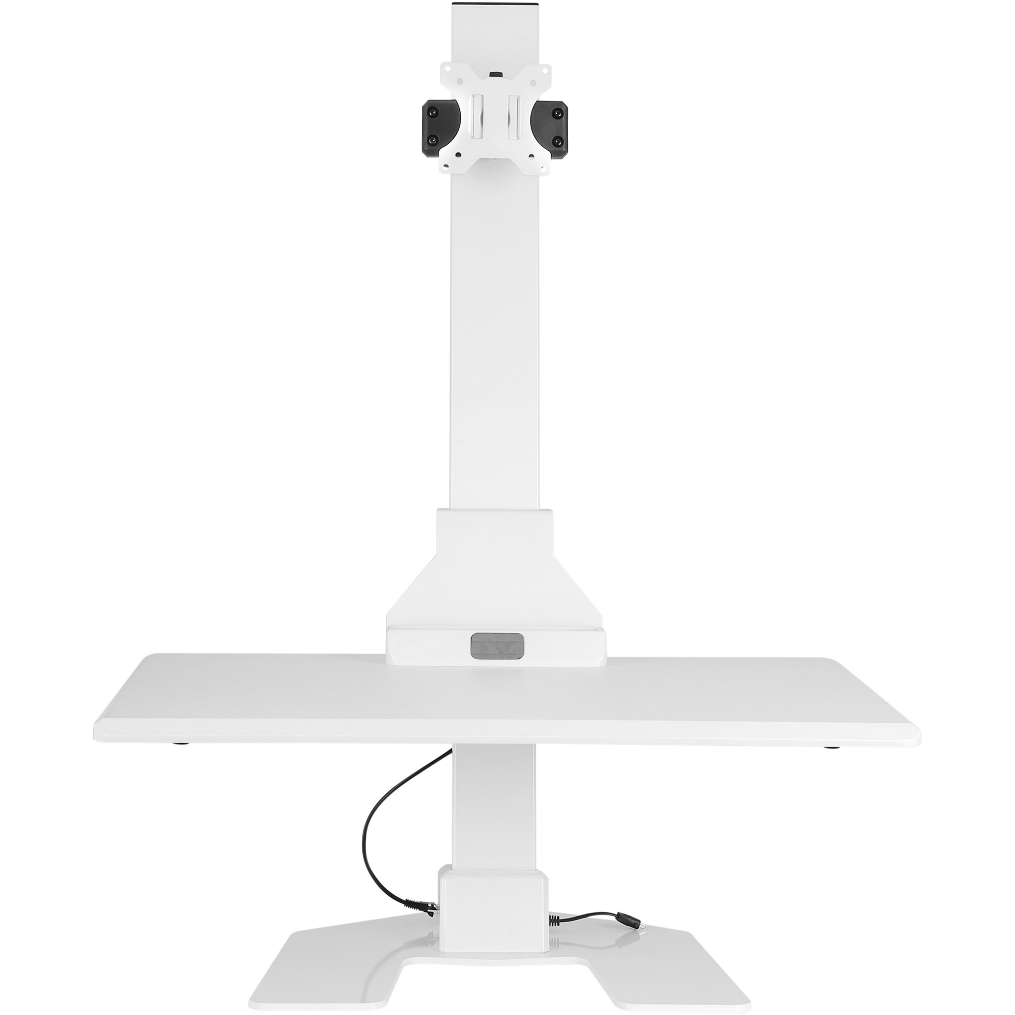 Ergovida Electric Desktop Sit-Stand Single Monitor Riser White