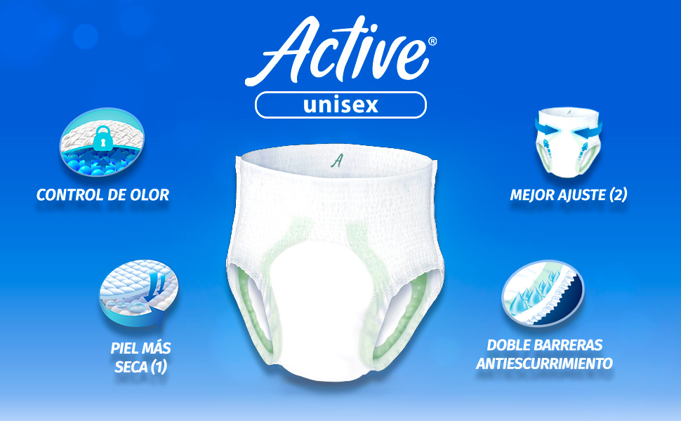 Ropa Interior para Adultos, Unisex, Talla Grande, 60 piezas