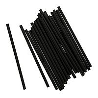 AmerCareRoyal 5.75", Jumbo Straw Black, Unwrapped 5.6mm 50 / 250 cs
