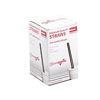 AmerCareRoyal 5.75", Jumbo Straw Black, Unwrapped 5.6mm 50 / 250 cs