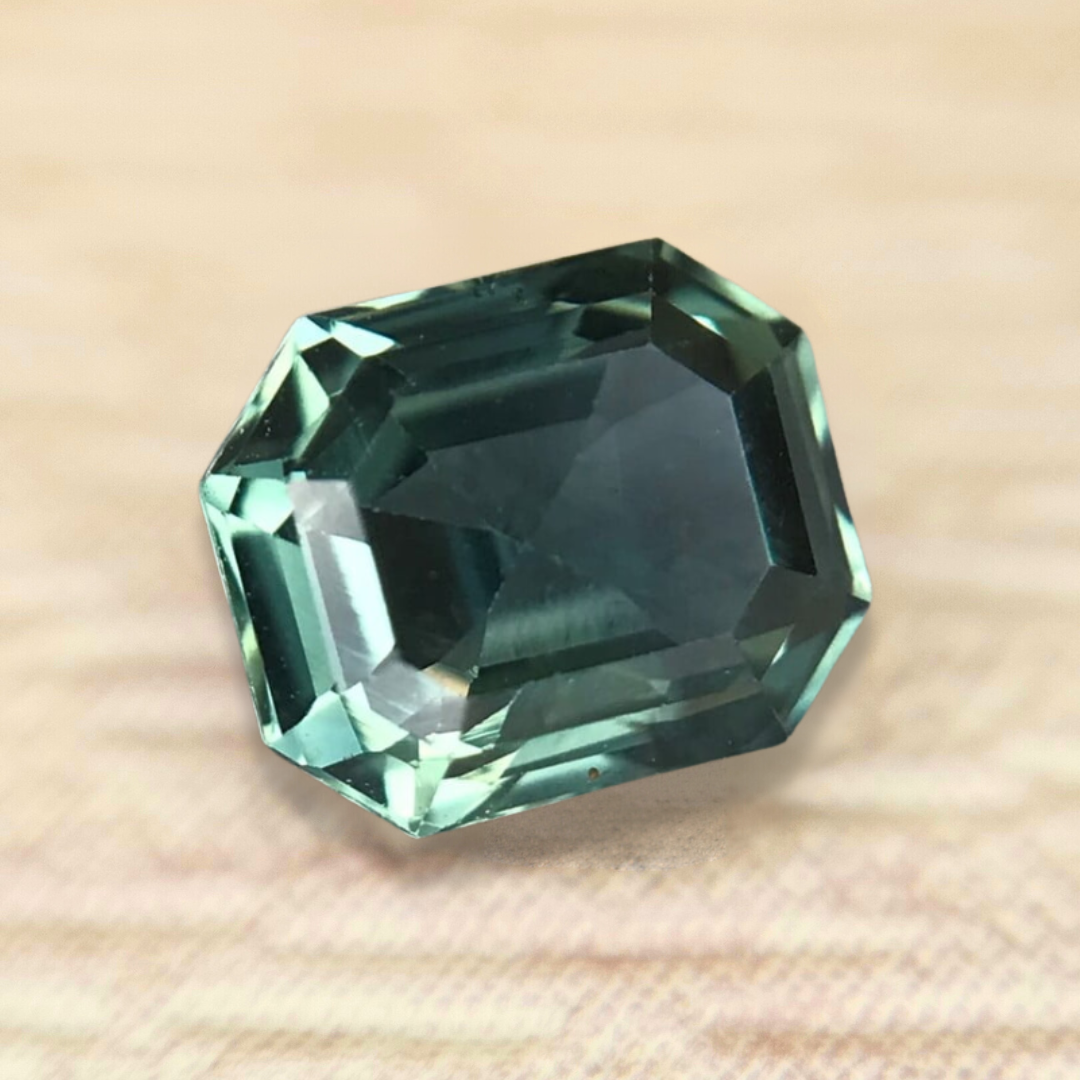 0.73ct Octagon Step Cut Sapphire