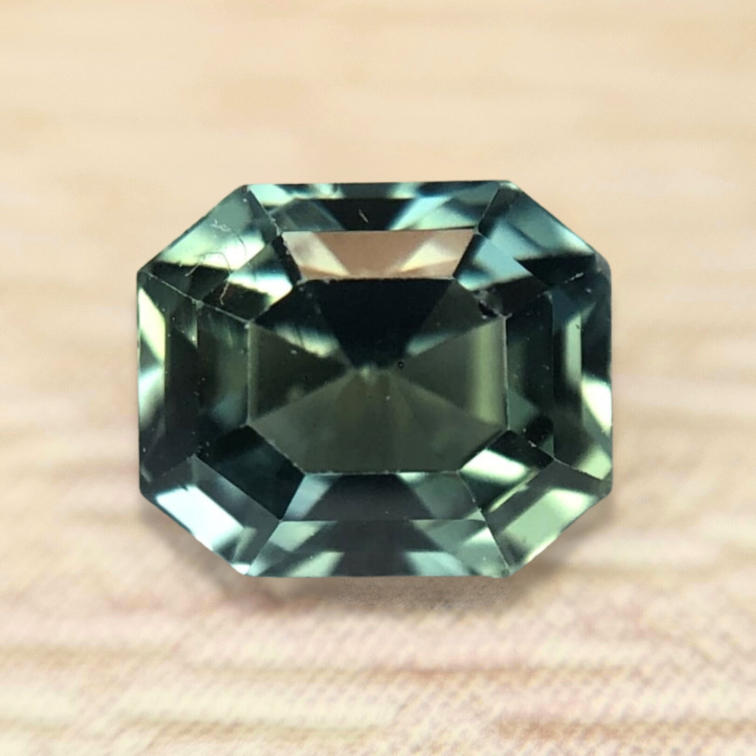 0.85ct Octagon Step Cut Sapphire