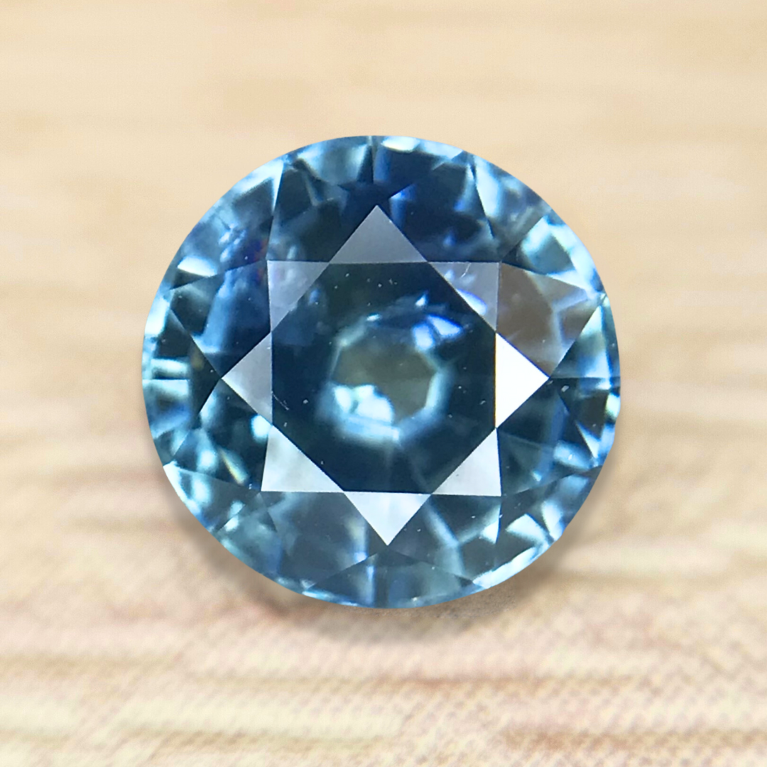 0.96ct Round Mixed Cut Sapphire