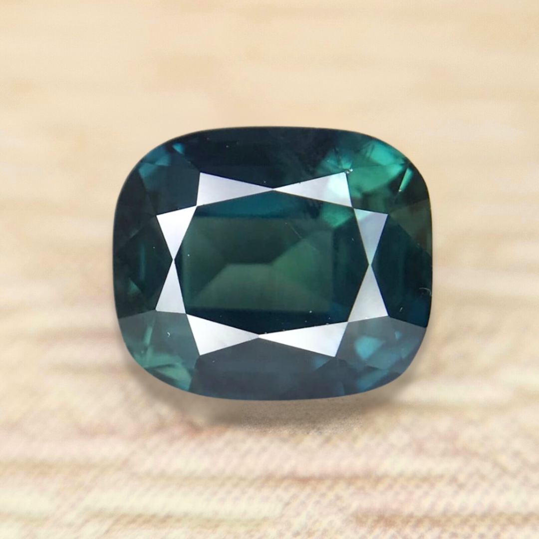 2.06ct Cushion Mixed Cut Sapphire