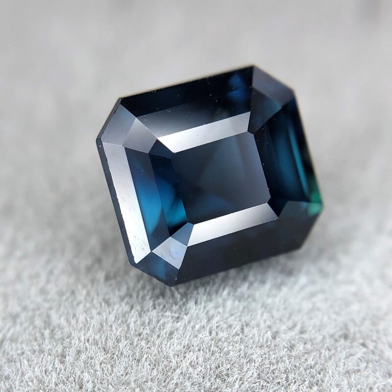 2.07ct Octagon Step Cut Sapphire