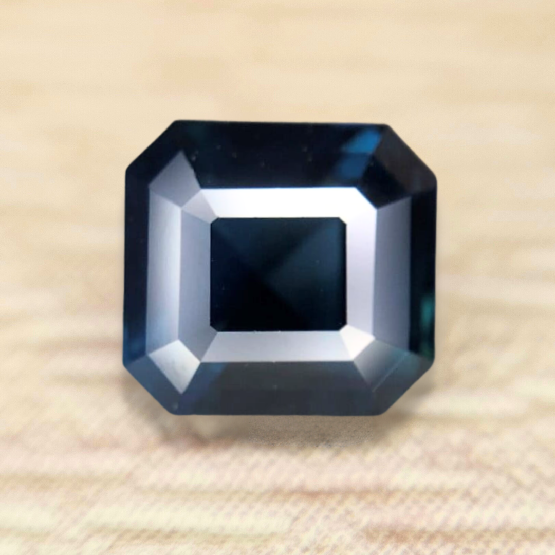 2.07ct Octagon Step Cut Sapphire