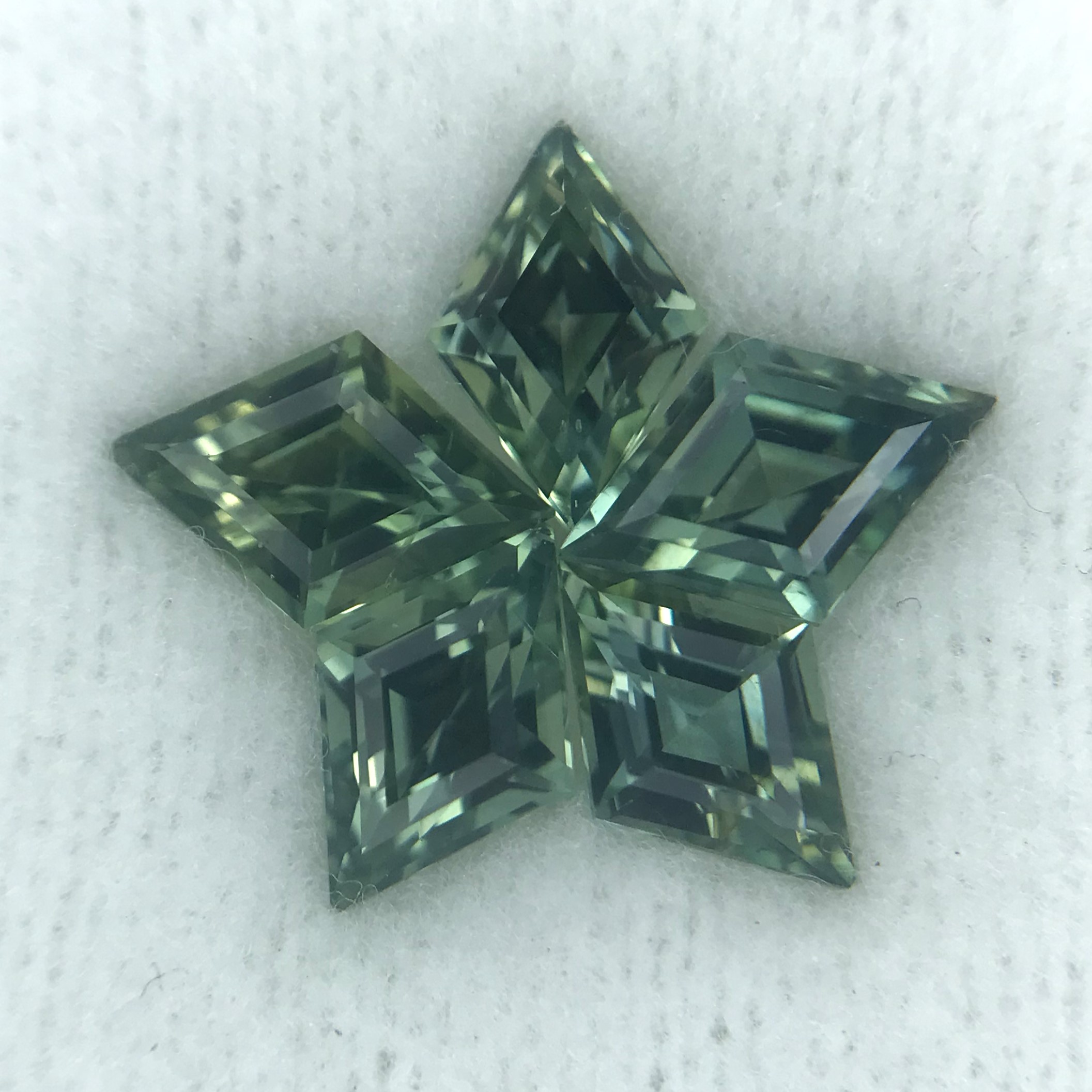 1.79tcw Kite Step Cut Sapphire Parcel
