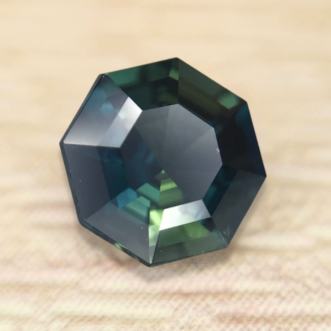 1.01ct Octagon Step Cut Sapphire