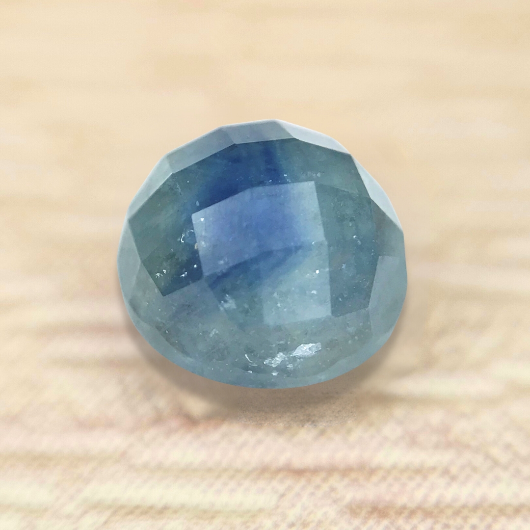 2.04ct Round Checker Cut Sapphire