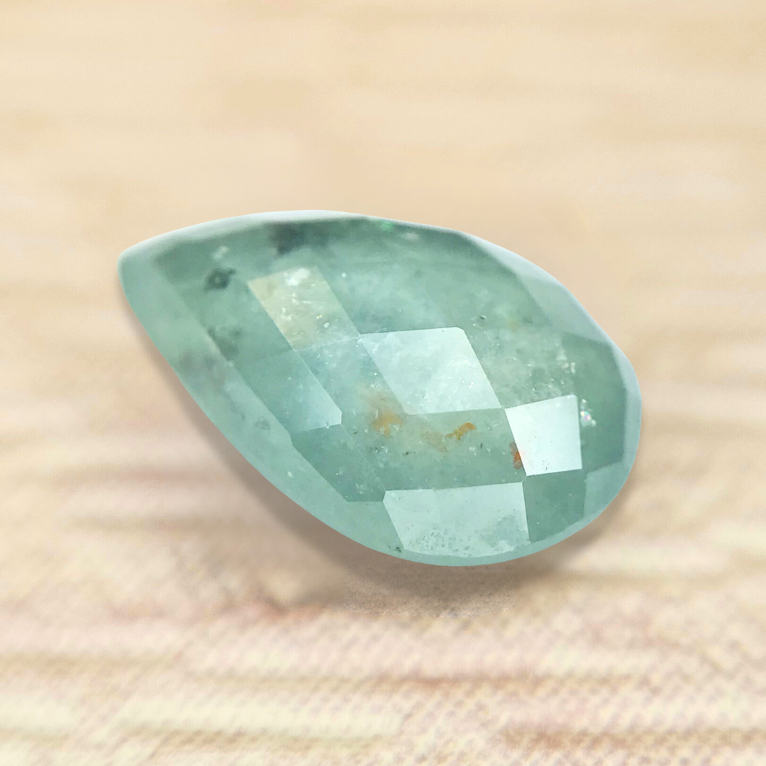 1.38ct Pear Checker Cut Sapphire