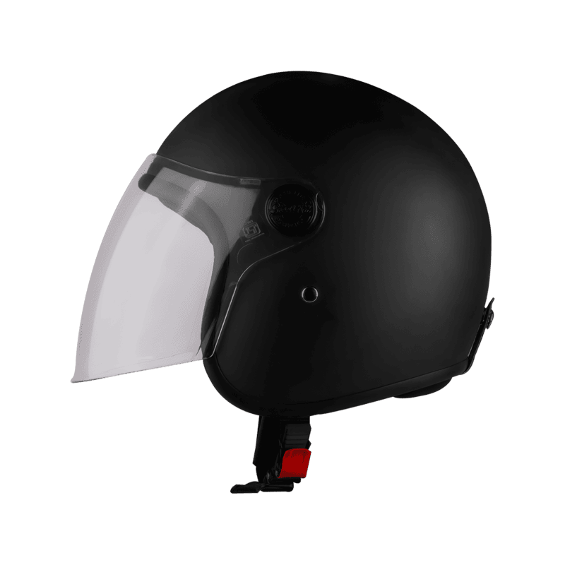 STEELBIRD SBH-56 VINTAGE MATT BLACK C/V 600 MM (LONG VISOR)