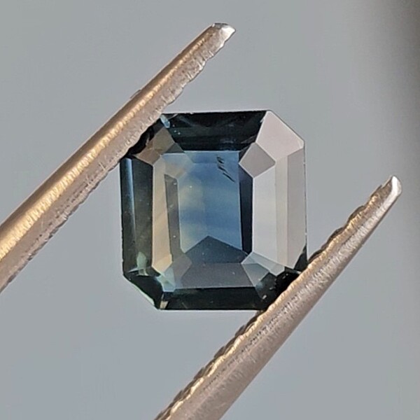 0.65ct Octagon Step Cut Sapphire