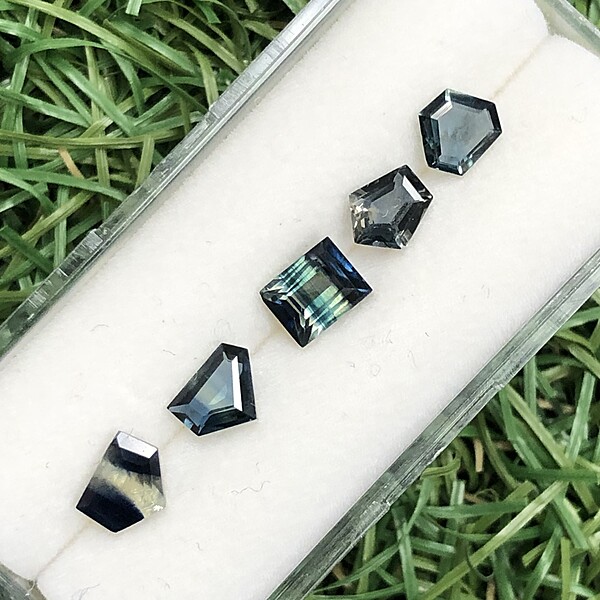 3.07tcw Varied Cut Sapphire Parcel (5pcs) 3.07tcw Varied Cut Sapphire Parcel (5pcs)