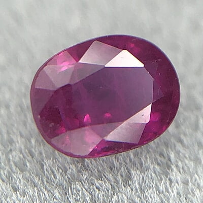 0.53ct Oval Mixed Cut Ruby