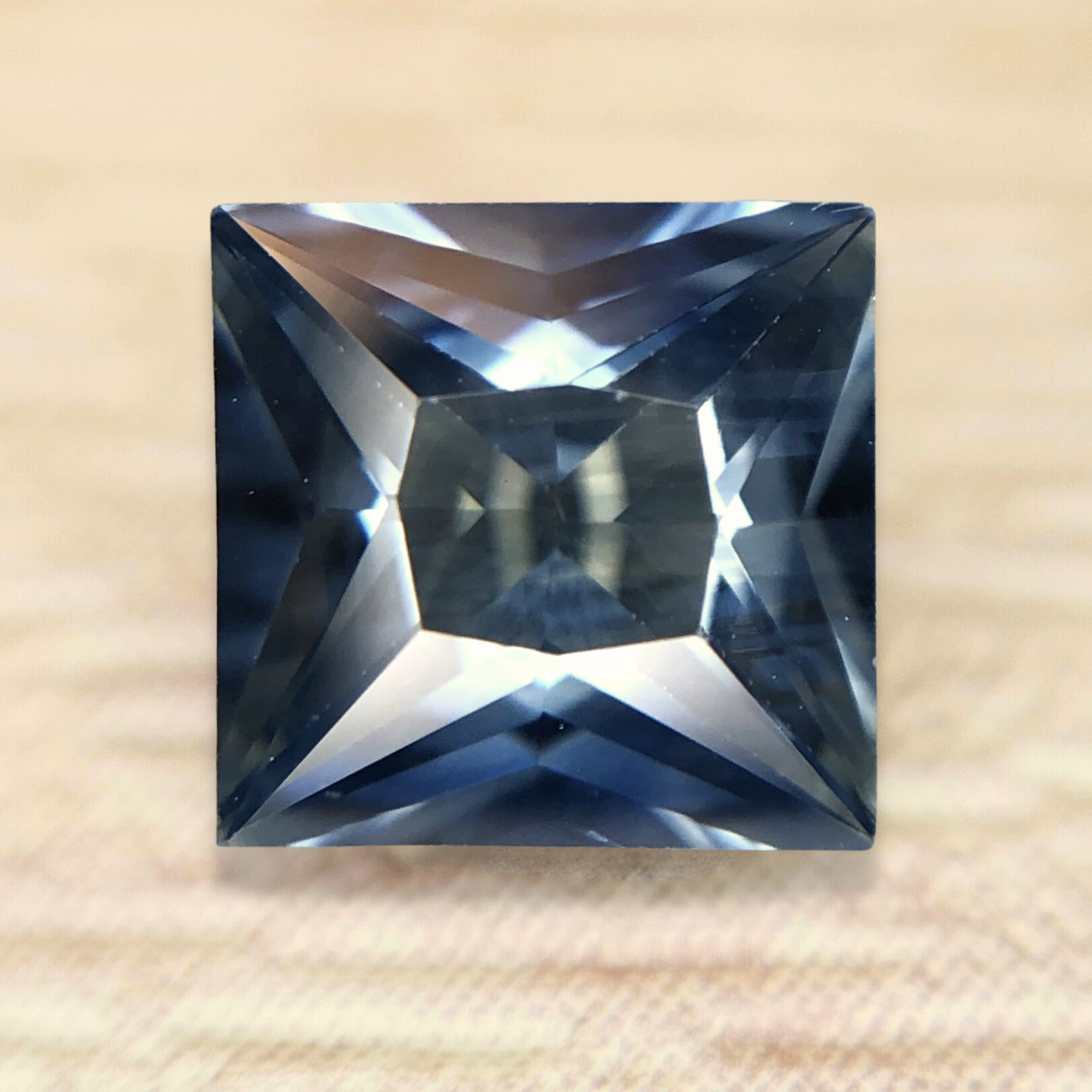 1.60ct Princess Brilliant Cut Sapphire