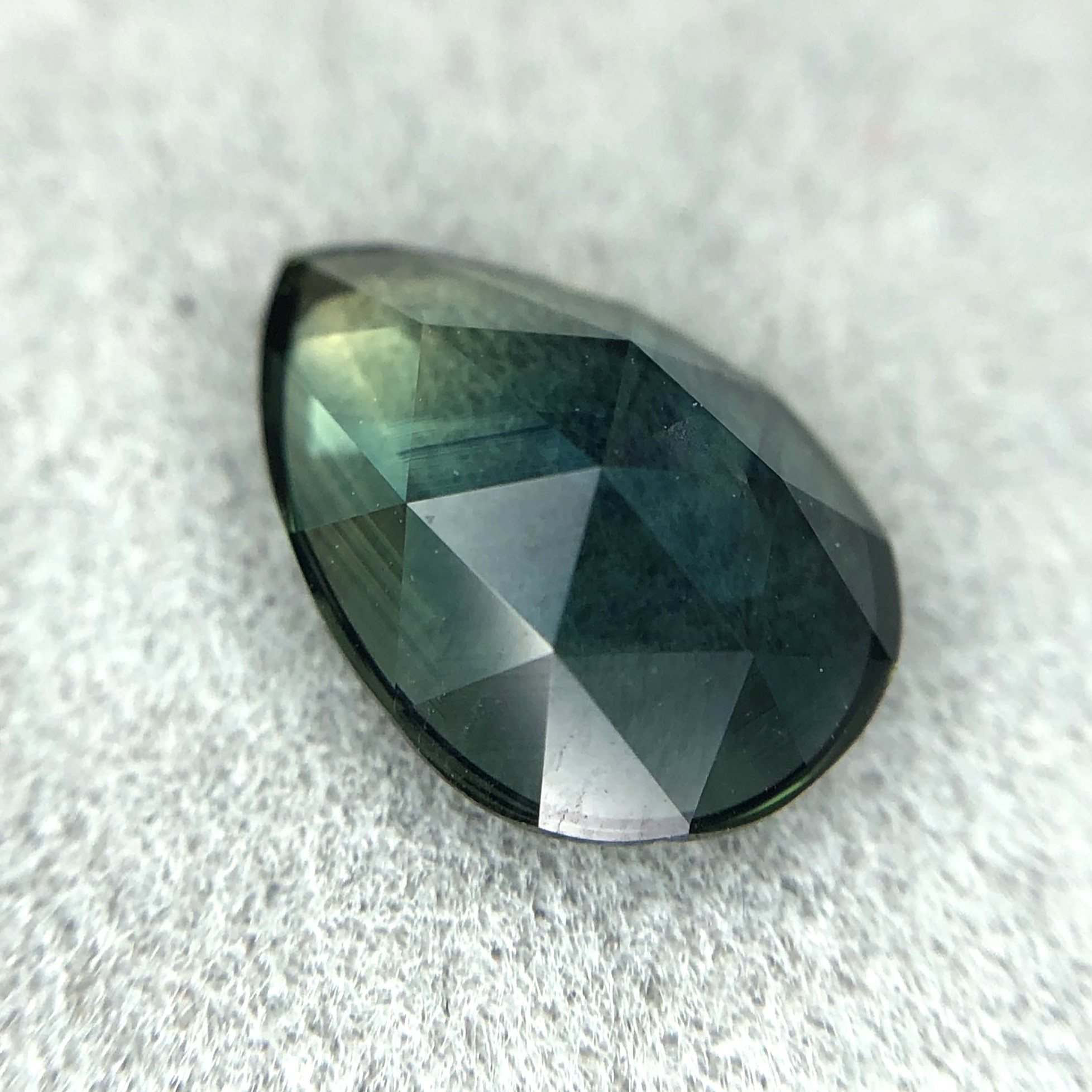 1.55ct Pear Rose Cut Sapphire