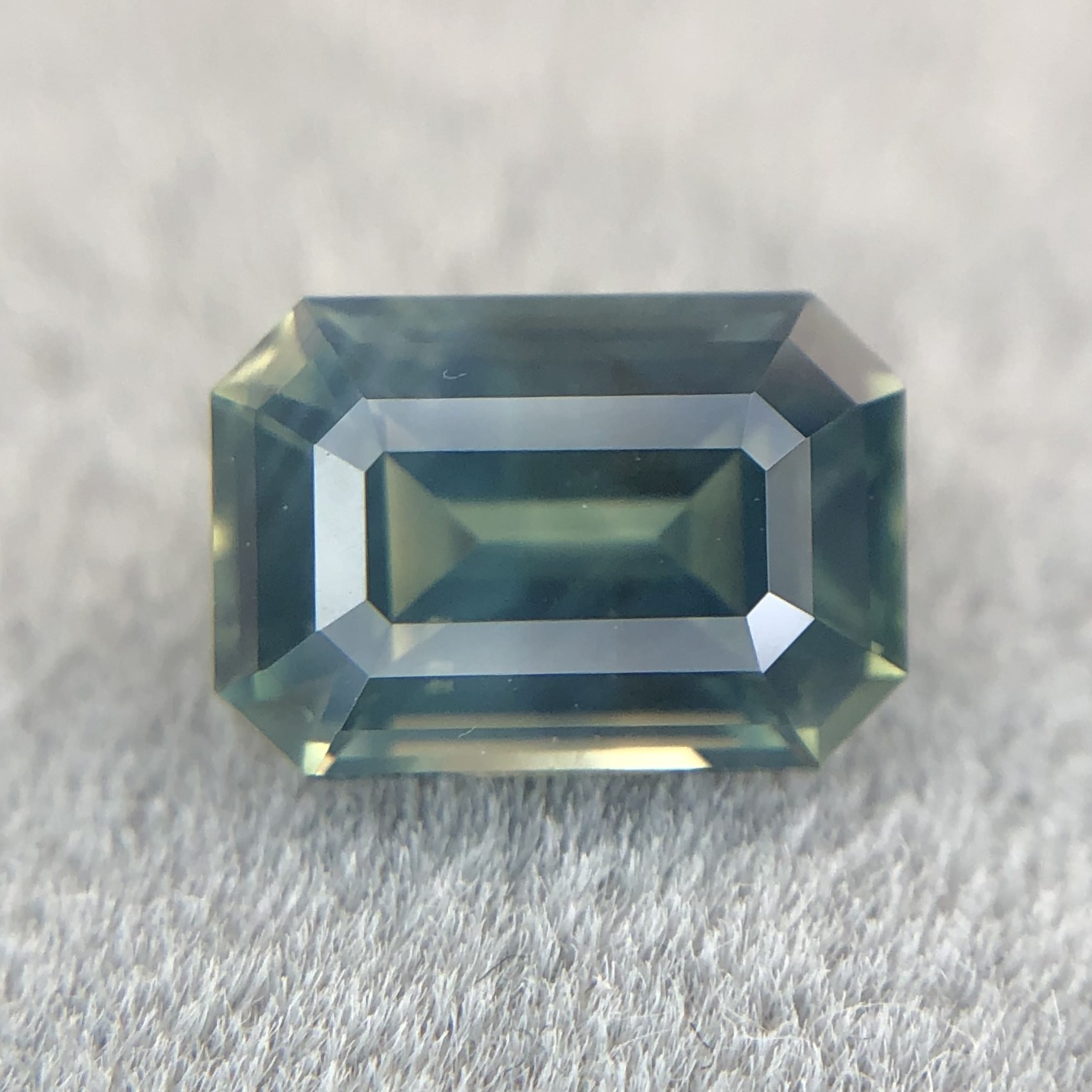 1.61ct Octagon Step Cut Sapphire
