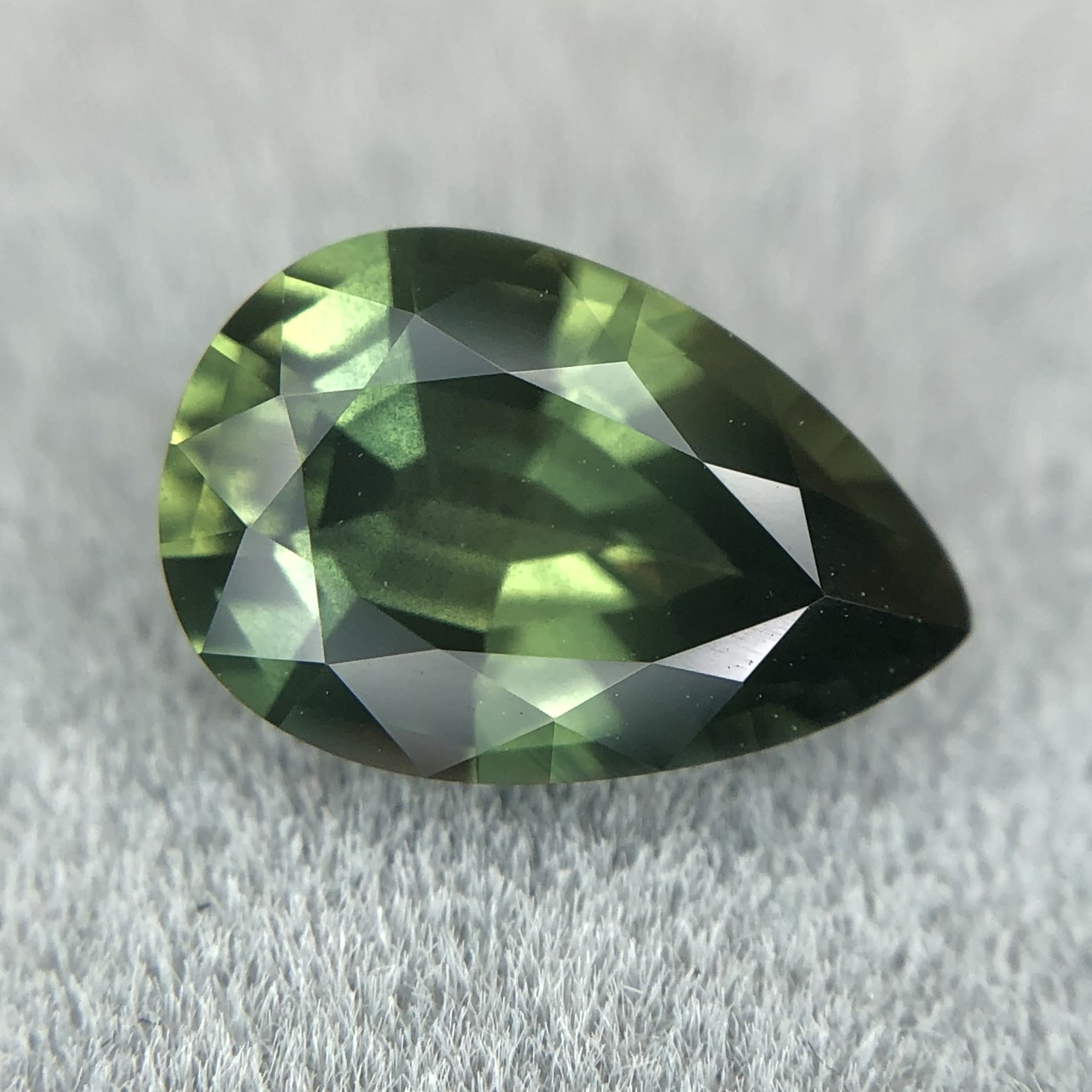 1.64ct Pear Mixed Cut Sapphire