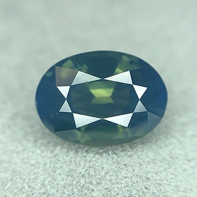 3.04ct Oval Mixed Cut Sapphire