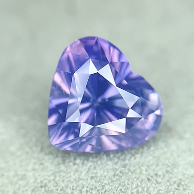 2.20ct Heart Mixed Cut Sapphire