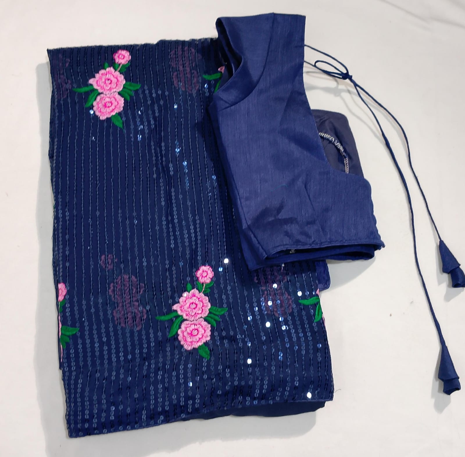 N175: Ready To Ship Beautiful Saree With Stitched Blouse N175: Ready To Ship Beautiful Saree With Stitched Blouse