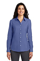 L658 CAMISA OXFORD DAMA ML PORT AUTHORITY SUPERPRO