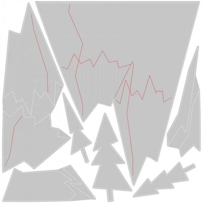 Fustella Thinlits per carta Le Montagne Fustella Thinlits per carta Le Montagne
