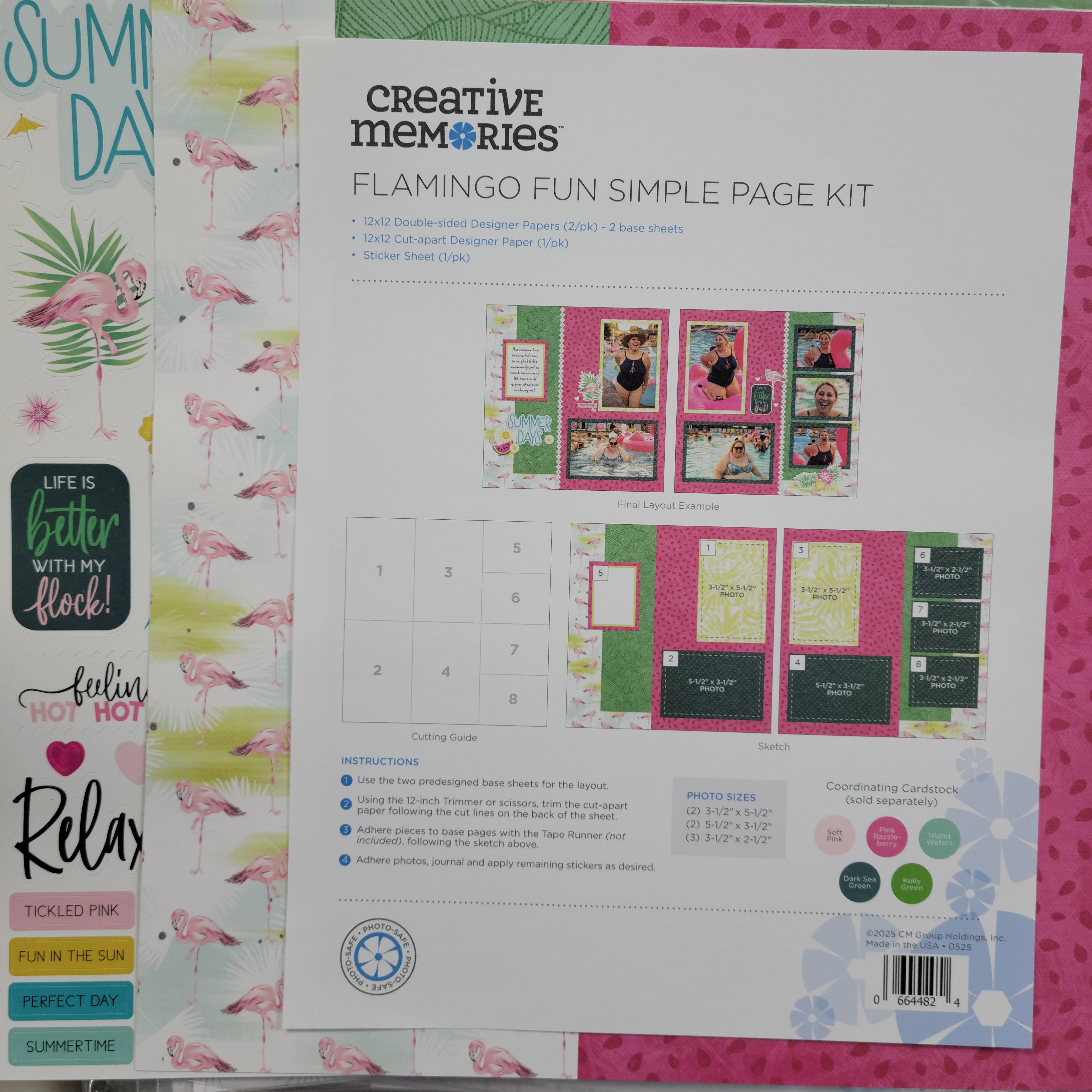 Flamingo Fun Simple Page Kit