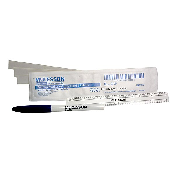 Mckesson Medi-Pak Performance Plus Sterile Skin Marker with Ruler & Labels (EA)