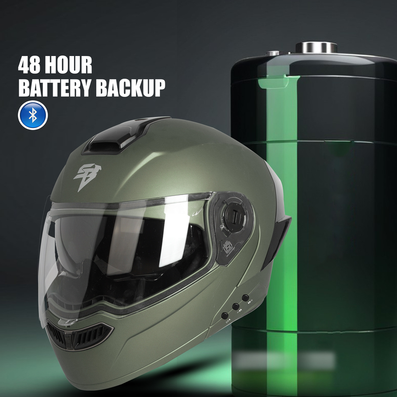 STEELBIRD SBA-8 ISS BT MATT BLACK C/V 580 MM BLACK SPOILER