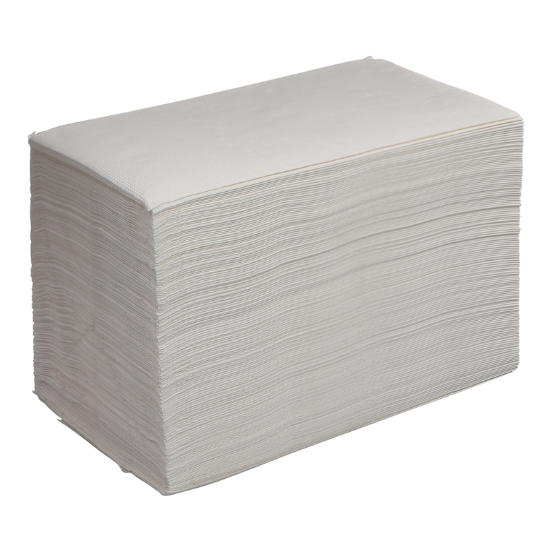 Empress 2-Ply Dinner Napkin Brick Pack 14.2 x 16.5, White, 1/8 Fold 20 / 150 cs