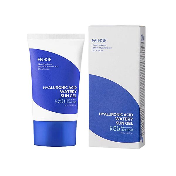 KOREAN SUNSCREEN HYALURONIC ACID WATERY SUN GEL SPF+ PA++++. SPF50 FACE MOISTURISER - 50G