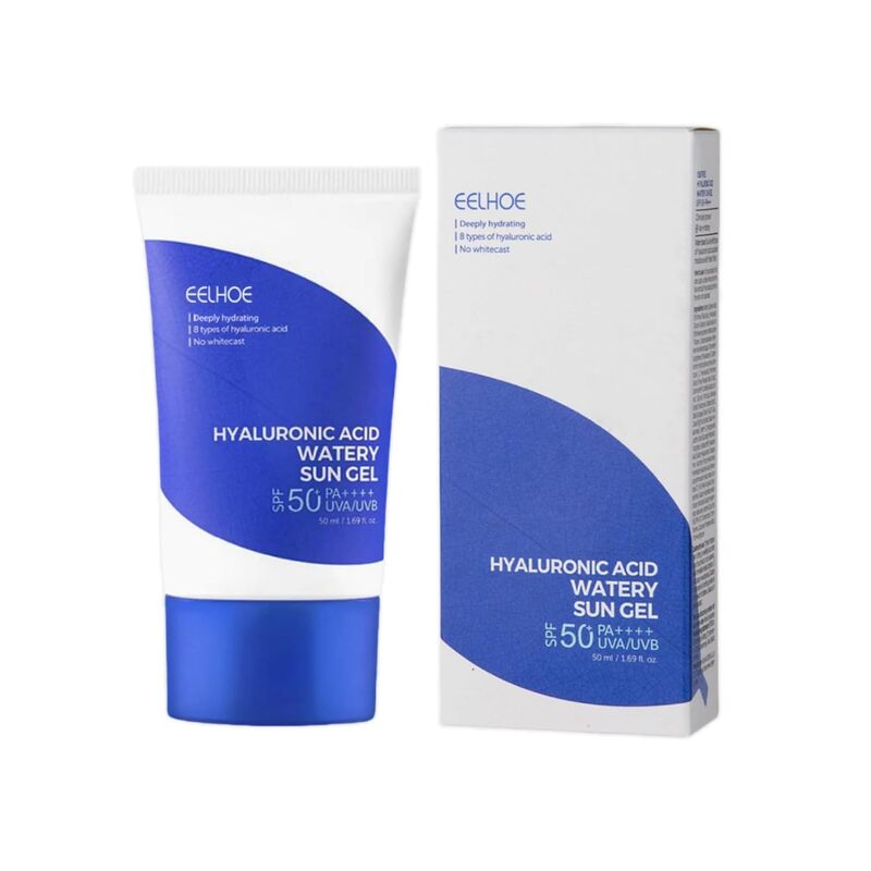 KOREAN SUNSCREEN HYALURONIC ACID WATERY SUN GEL SPF+ PA++++. SPF50 FACE MOISTURISER - 50G